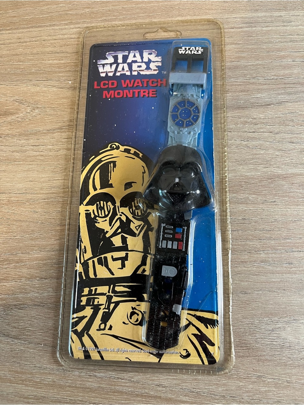 Star Wars Darth Vader Black and Blue LCD Watch